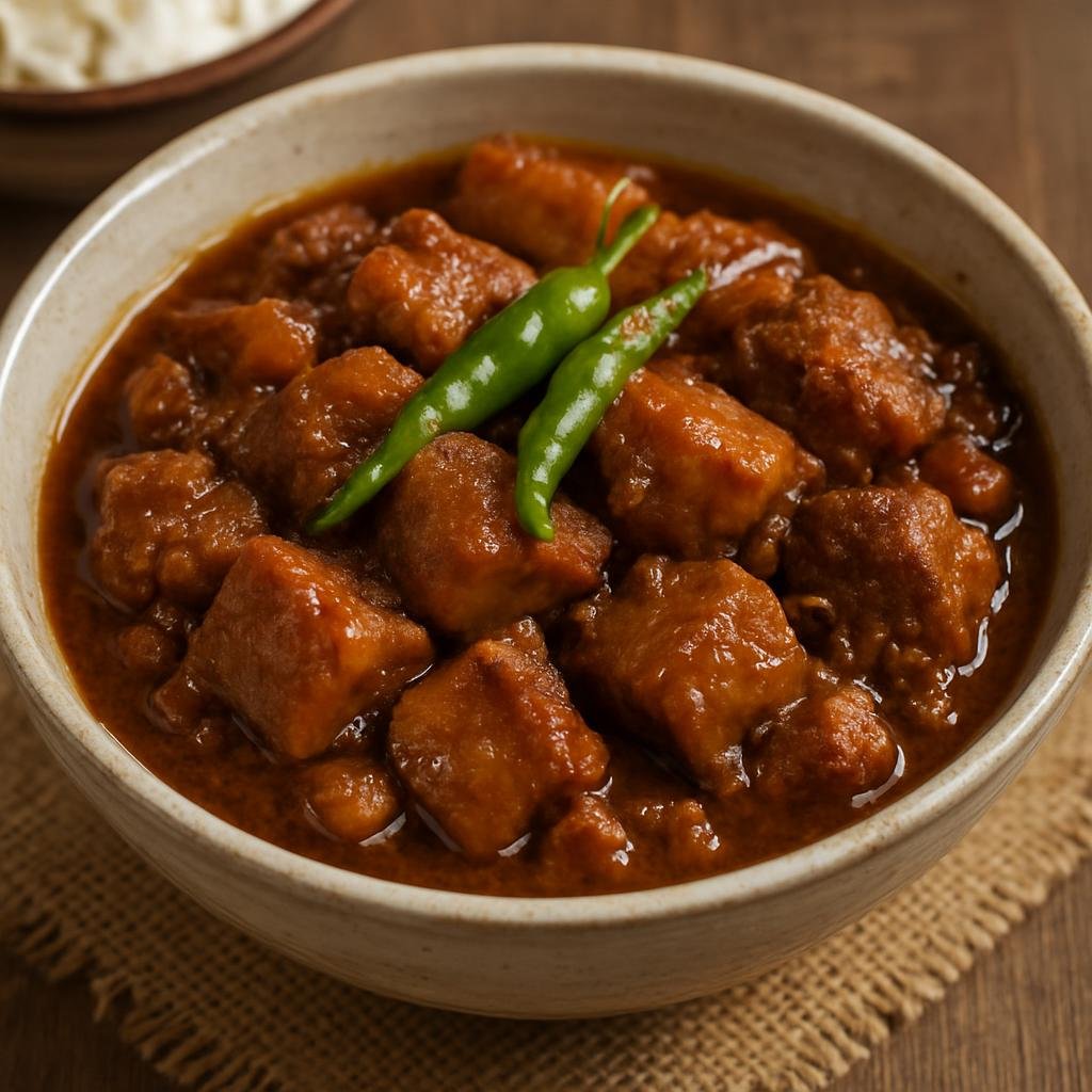 Entree: Singapore – Peranakan Singapore – Babi Pongteh (Peranakan braised pork stew in fermented soybean paste and palm sugar) recipe