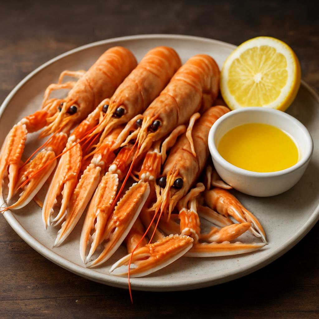 Entree: Sweden – West Coast Sweden – Havskräftor (boiled langoustines served with butter) recipe