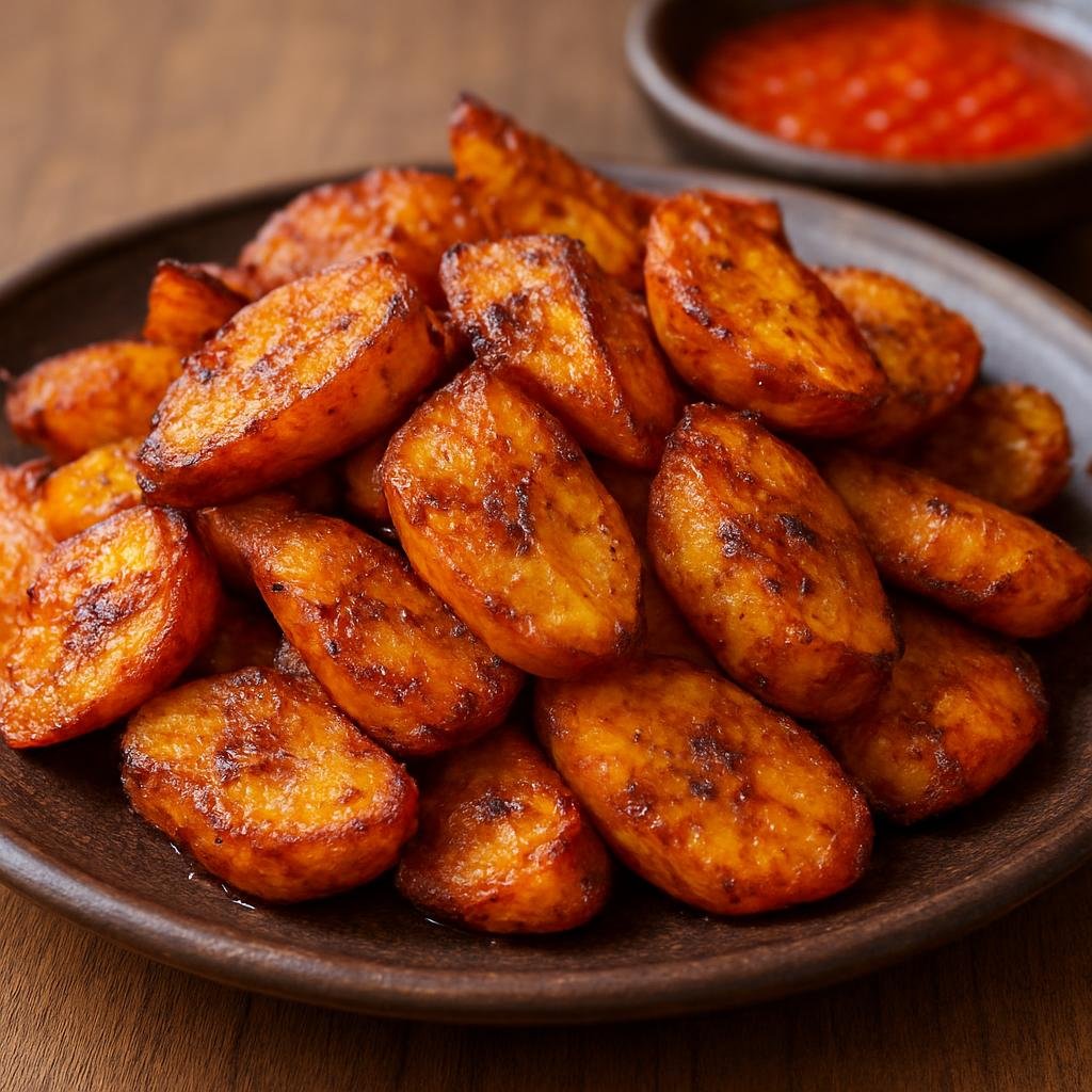 Entree: Ghana – Ghanaian Street Food – Kelewele (Spicy, ginger-scented fried ripe plantains) recipe