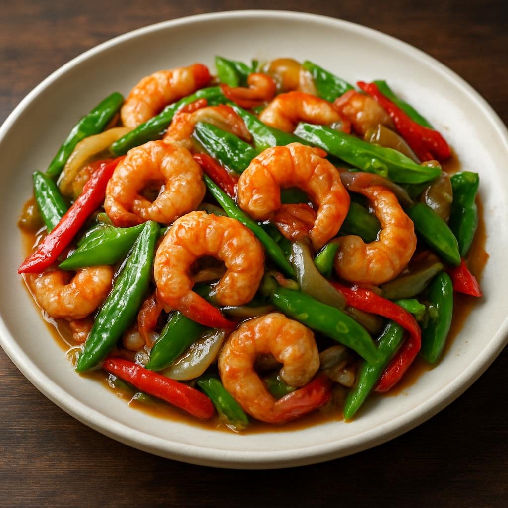 Entree: Antarctica – Southern Culinary Region – Krill Stir-Fry (Stir-fried Antarctic krill with crisp vegetables in a savory sauce) recipe