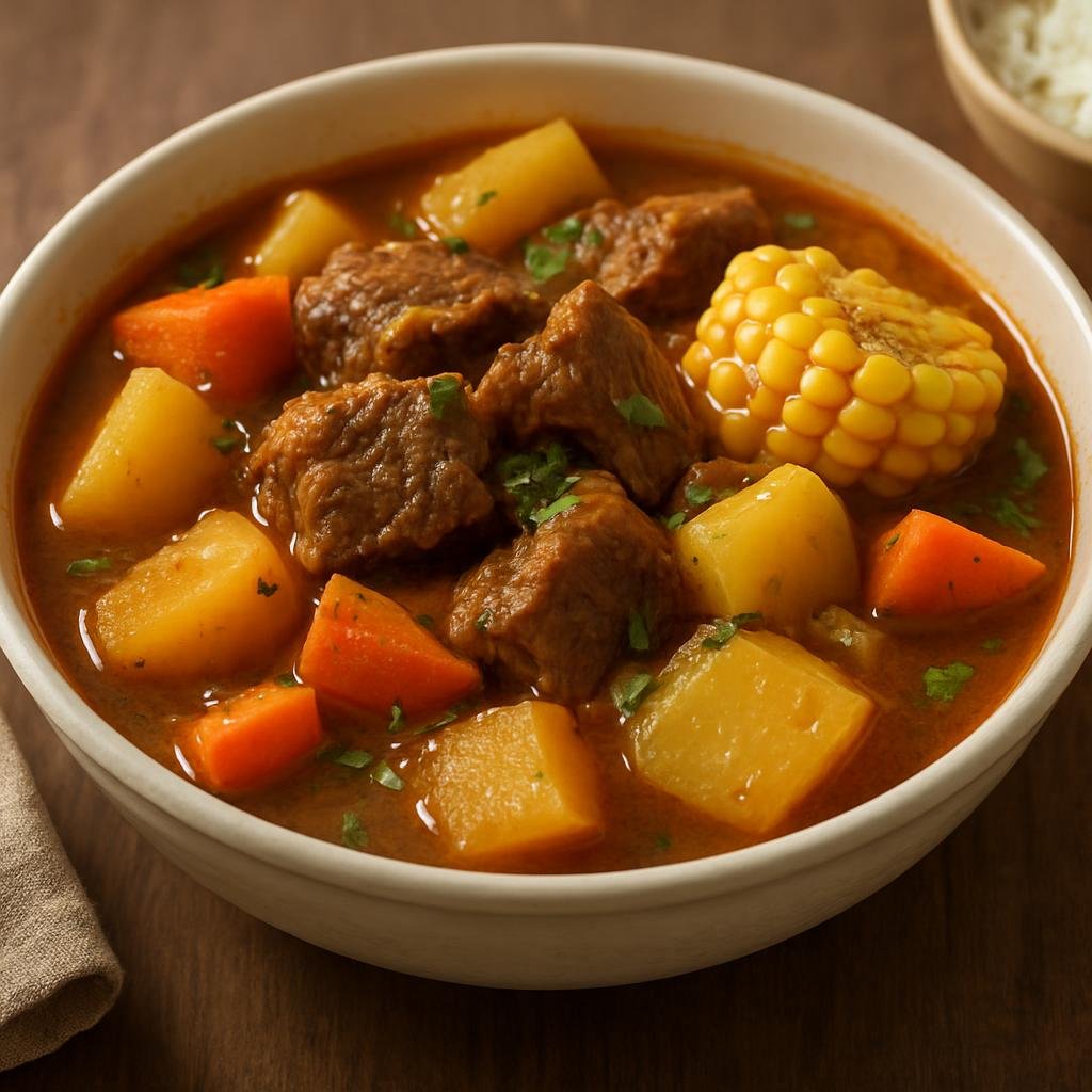 Entree: Dominica – Southern Culinary Region – Sancoche (Hearty Caribbean meat and root-vegetable stew typical of Dominica) recipe