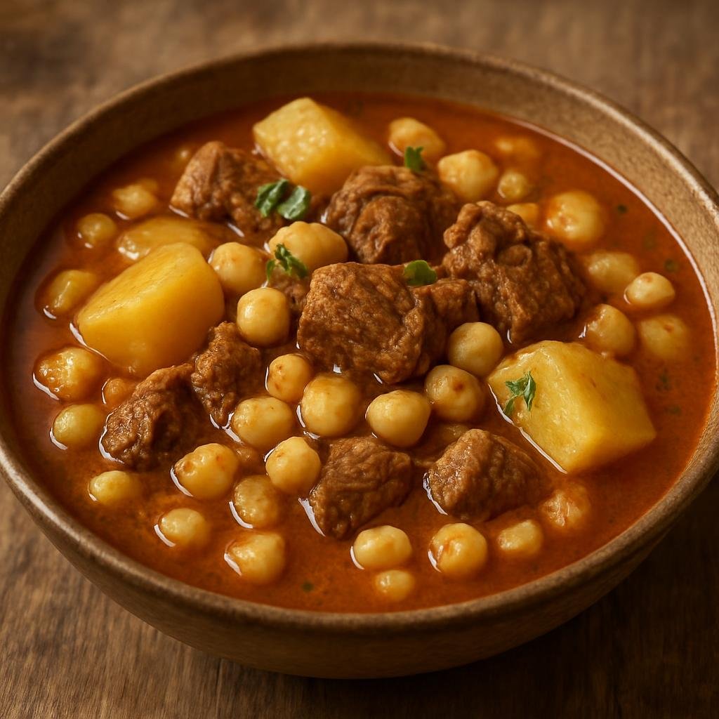 Entree: Chile – Northern Chile – Chairo (Hearty beef, potato and hominy stew) recipe