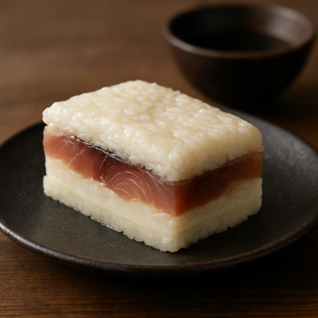 Entree: Japan – Hokuriku – かぶら寿し ➤ Kabura-zushi (Fermented Hokuriku-style sushi of yellowtail layered with pickled turnip and sake lees) recipe