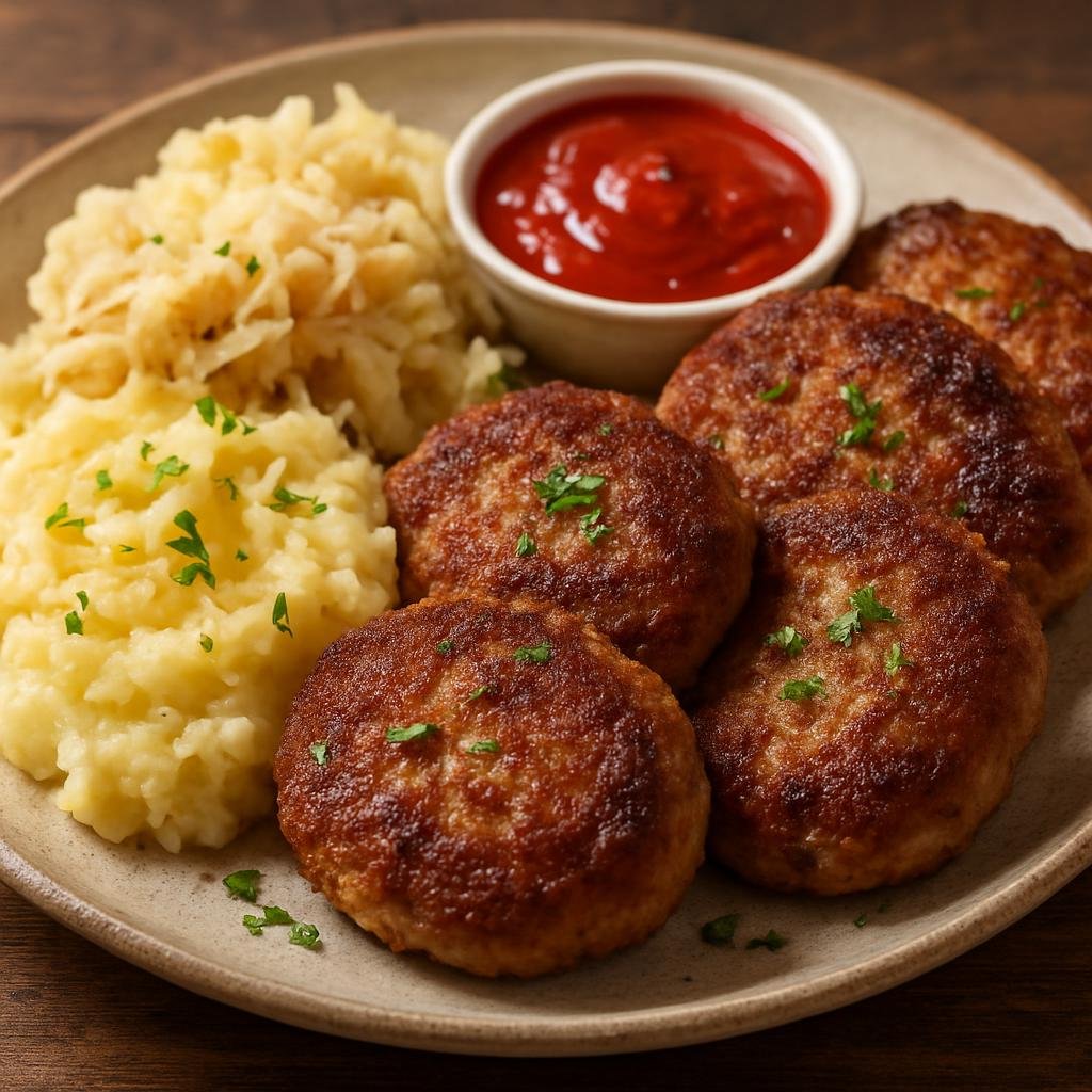 Entree: Poland – Mazovia / Warsaw – Kotlety Mielone (Polish seasoned pan-fried ground meat patties) recipe