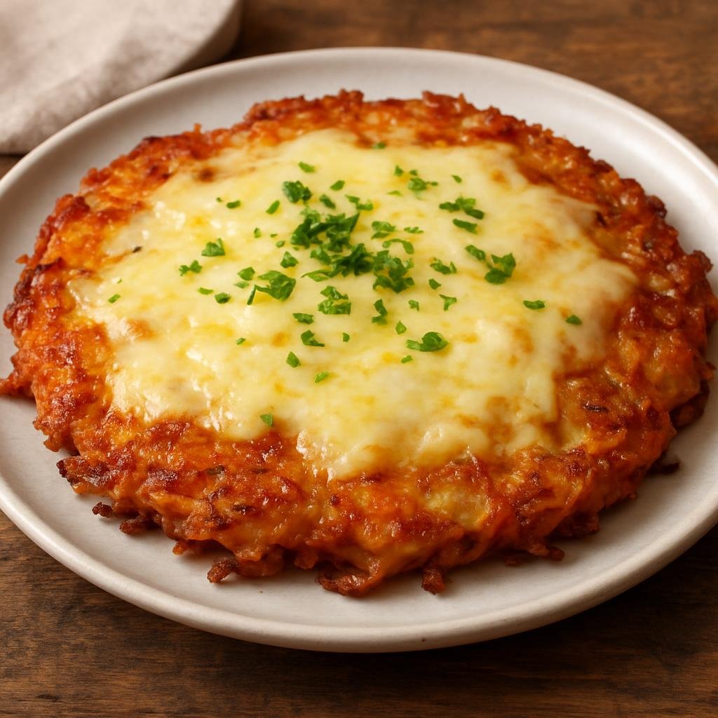 Entree: Switzerland – Italian Swiss / Ticino – Rösti con Formaggio (Swiss-style grated potato cake finished with melted alpine cheese) recipe