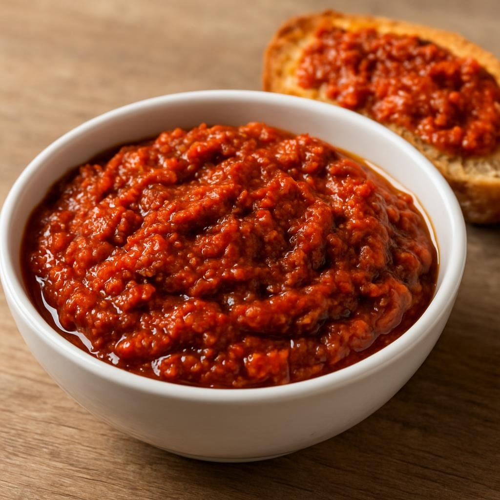 Entree: Italy – Calabria – Sardella (Spicy Calabrian preserved sardine and anchovy paste used as a sauce or spread for pasta and bread) recipe
