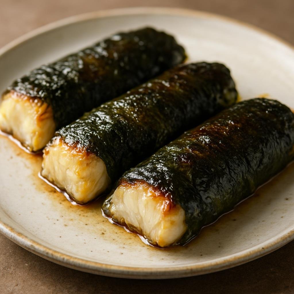 Entree: Antarctica – Southern Culinary Region – Seaweed-Wrapped Fish (Firm white fish fillets wrapped in edible seaweed and gently roasted to seal maritime flavor) recipe