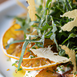 Appetizer: United States – Shaved Fennel and Orange Arugula Salad with Crispy Capers recipe