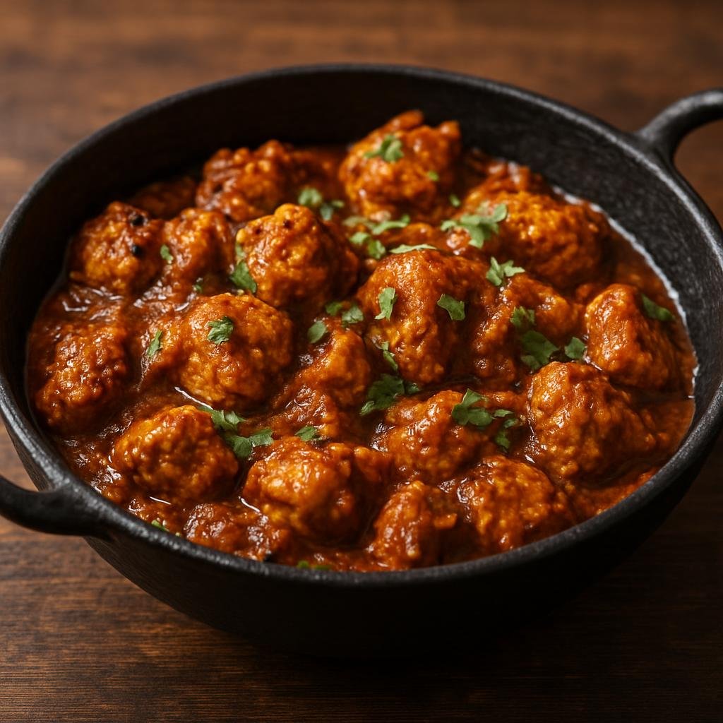 Entree: United Kingdom – England - London & Southeast – Chicken Balti (A brisk wok-style spiced chicken curry developed in British Pakistani restaurants, cooked quickly in a flat-bottomed balti pan) recipe