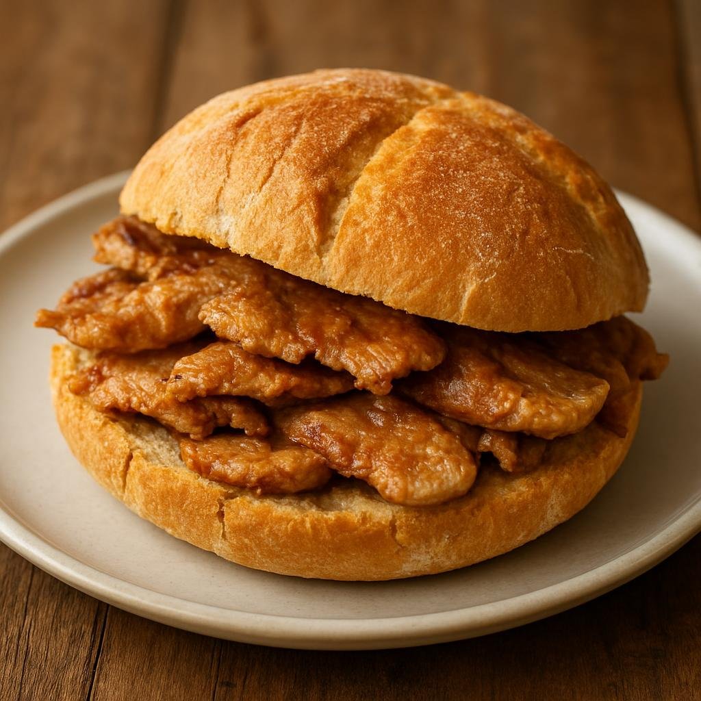 Entree: Portugal – Lisbon – Bifana (Portuguese marinated and pan-fried sliced pork served in crusty rolls) recipe