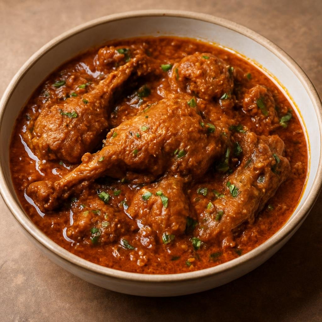 Entree: Nepal – Terai Lowlands – थारु शैली हाँसको करी ➤ Thāru śailī hā̃sko karī (Hearty Terai duck curry prepared in Tharu style with mustard oil and roasted spice paste) recipe