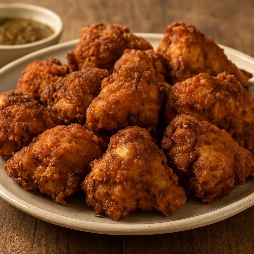 Entree: Dominican Republic – Southern Culinary Region – Chicharrón de Pollo (Crispy, well-seasoned Dominican fried chicken pieces) recipe