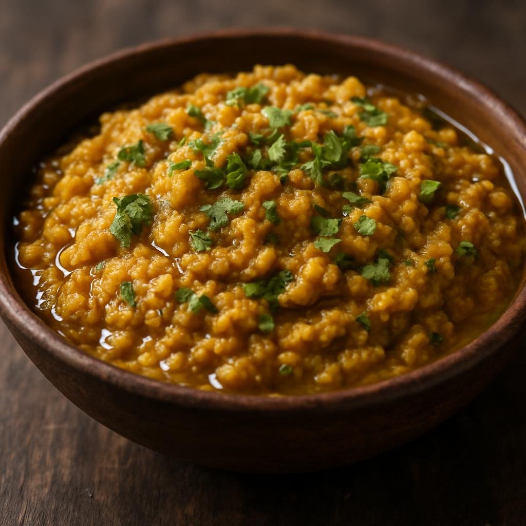 Entree: Bangladesh – Chittagong – দাল ভর্তা ➤ Daal Bhorta (Mashed spiced cooked lentils mixed with aromatics and mustard oil) recipe