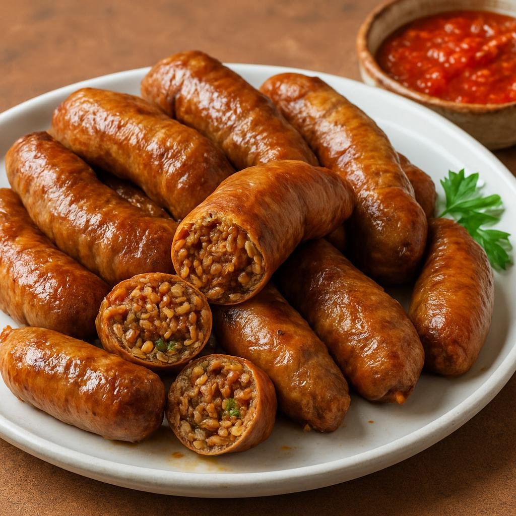 Entree: Egypt – Egyptian Street Food – ممبار ➤ Mombār (Sheep intestines stuffed with spiced rice and minced meat, boiled and often pan-fried) recipe