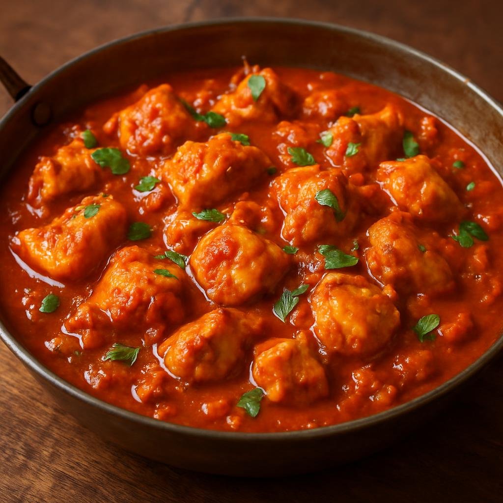 Entree: United Kingdom – England - Midlands – Chicken Balti (A quick, tomato-forward spiced chicken curry cooked in a shallow balti pan) recipe