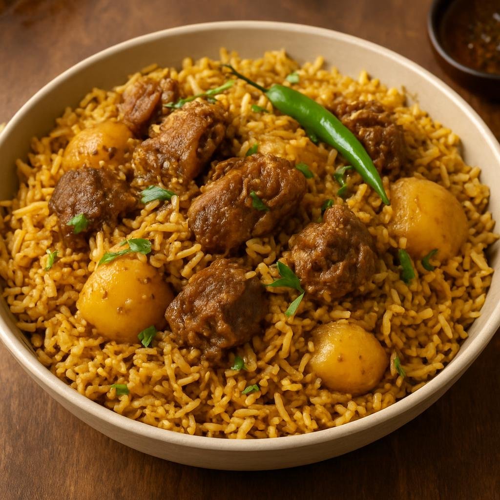 Entree: Bangladesh – Dhaka & Central Bangladesh – তেহারি ➤ Tehari (Fragrant spiced one-pot rice cooked with meat and potatoes) recipe