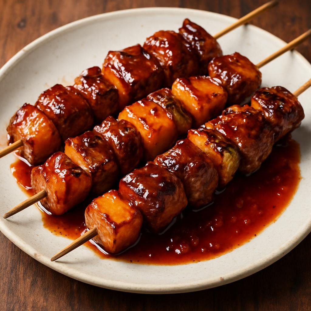 Entree: South Africa – Karoo – Sosaties (Skewered, marinated and grilled Cape Malay–influenced meat kebabs, often threaded with fruit and glazed with chutney) recipe