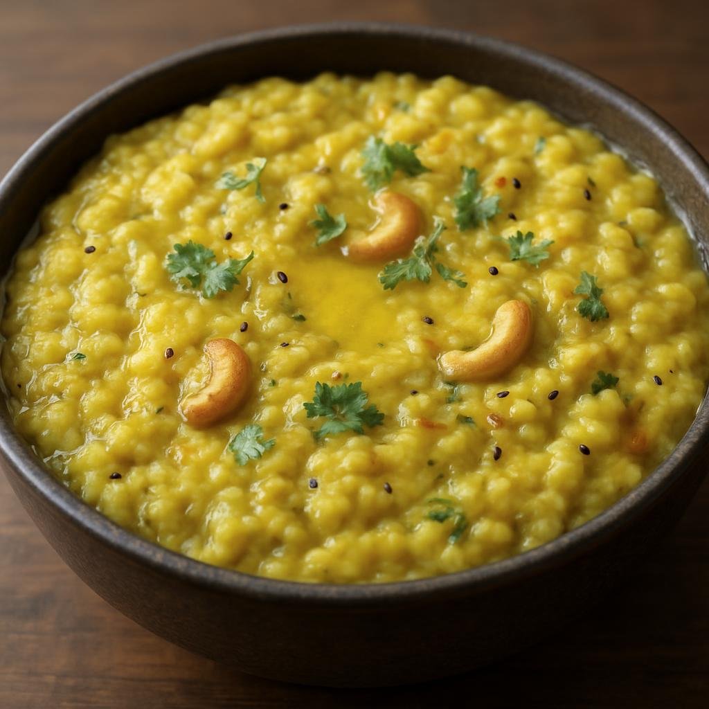 Entree: India – Bihar & Jharkhand – खिचड़ी ➤ Khichdi (Comforting seasoned rice and lentil porridge cooked with ghee and mild spices) recipe