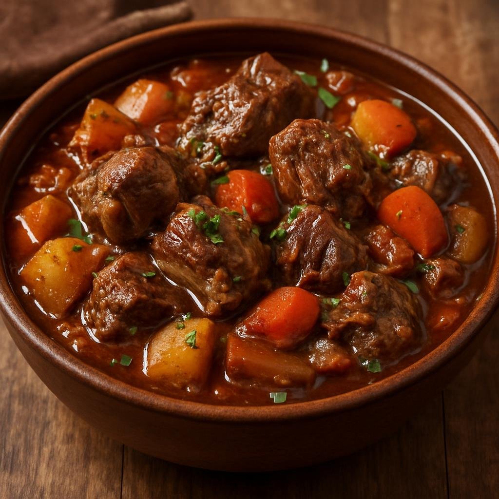 Entree: Chile – Patagonia – Guiso de Cordero (Hearty Patagonian lamb stew braised with root vegetables, red wine and regional aromatics) recipe