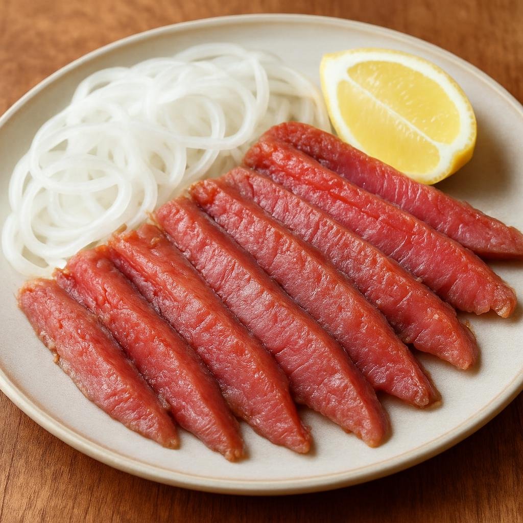 Entree: Egypt – Nubian Egypt – فسيخ ➤ Feseekh (Salted and fermented dried mullet traditionally served sliced with onions and lemon) recipe
