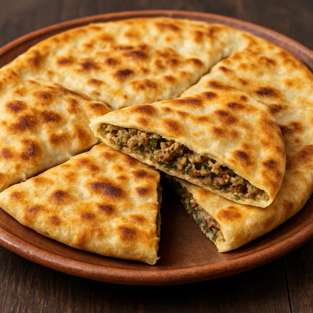 Entree: Turkey – Eastern Anatolia – Gömbe (A regional stuffed savory flatbread made from thin dough filled with spiced meat and herbs) recipe