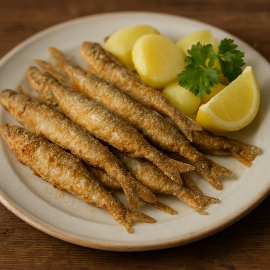 Entree: Finland – Southern Finland – Paistetut Muikut (lightly floured fried freshwater fish) recipe