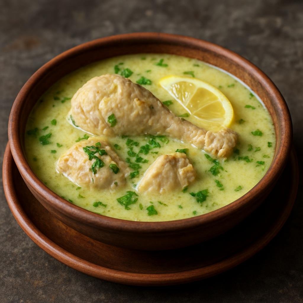 Entree: Georgia – Tbilisi & Eastern Georgia – ჩიხირთმა ➤ Chikhirtma (Traditional Georgian chicken soup thickened and enriched with eggs and lemon) recipe