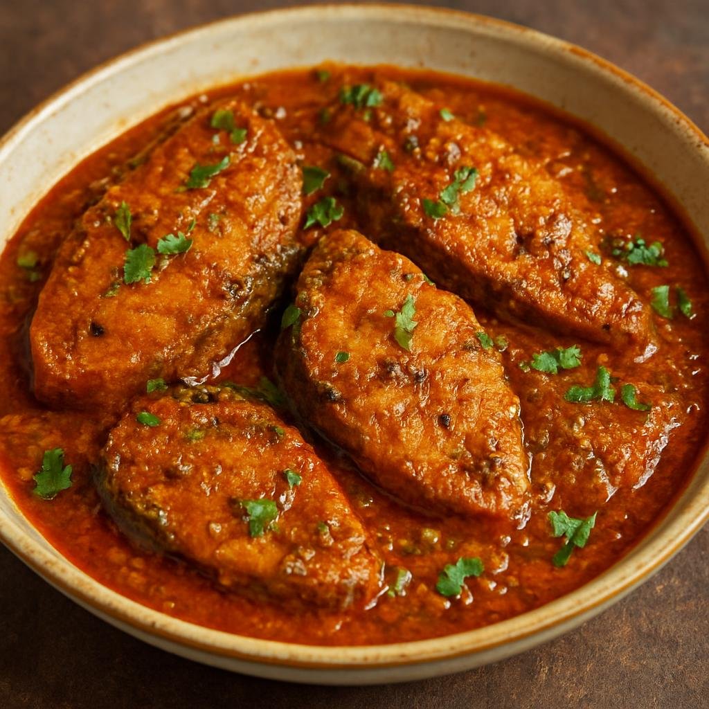 Entree: India – Bihar & Jharkhand – बिहारी मछली करी ➤ Bihari Machhli Kari (Spiced mustard-forward freshwater fish curry from Bihar and Jharkhand) recipe