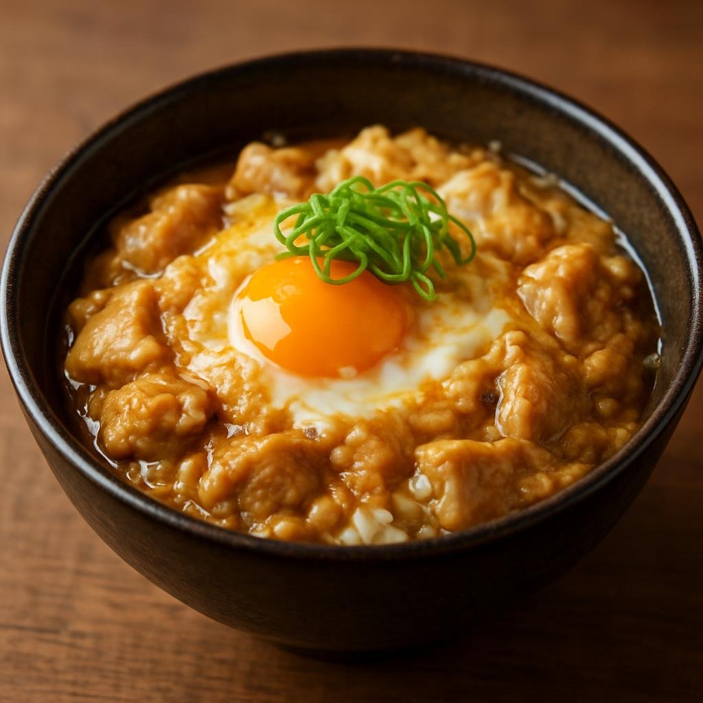 Entree: Japan – Kansai / Osaka-Kyoto – 親子丼 ➤ Oyakodon (A comforting rice bowl topped with simmered chicken and soft-cooked egg in a savory dashi-soy broth) recipe