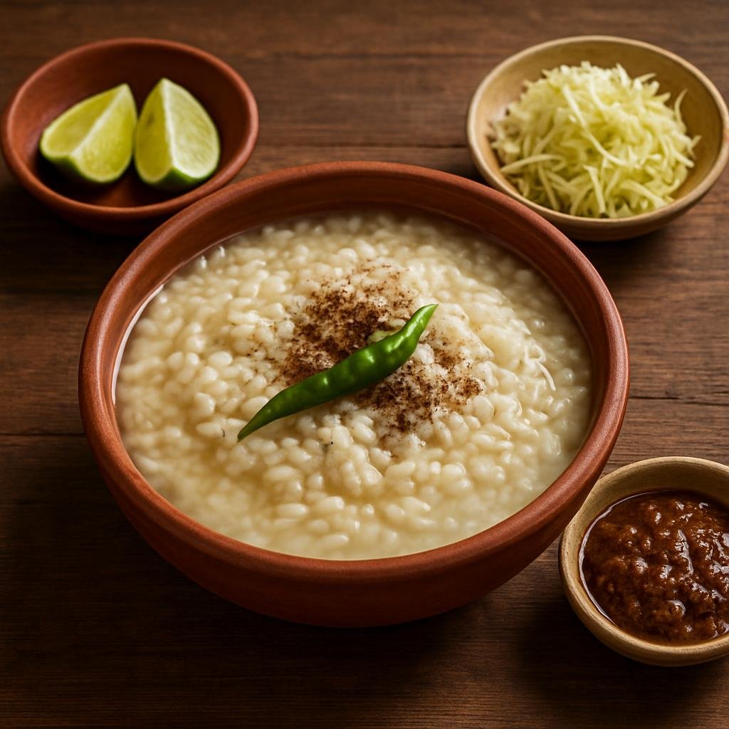 Entree: Bangladesh – Sylhet – পান্তা ভাত ➤ panta bhāt (Leftover cooked rice soaked and lightly fermented overnight, served savory with simple accompaniments) recipe