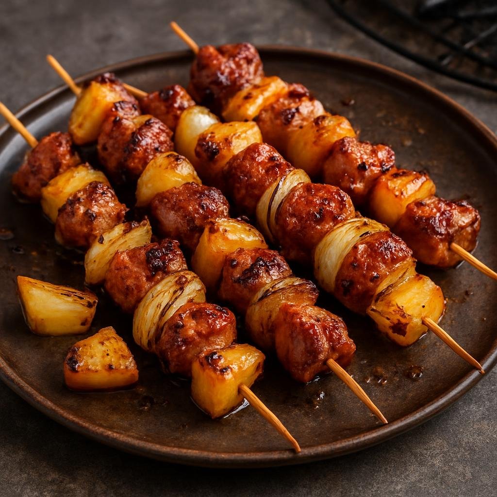 Entree: South Africa – South African Braai – Sosaties (South African marinated meat and fruit skewers grilled over coals) recipe