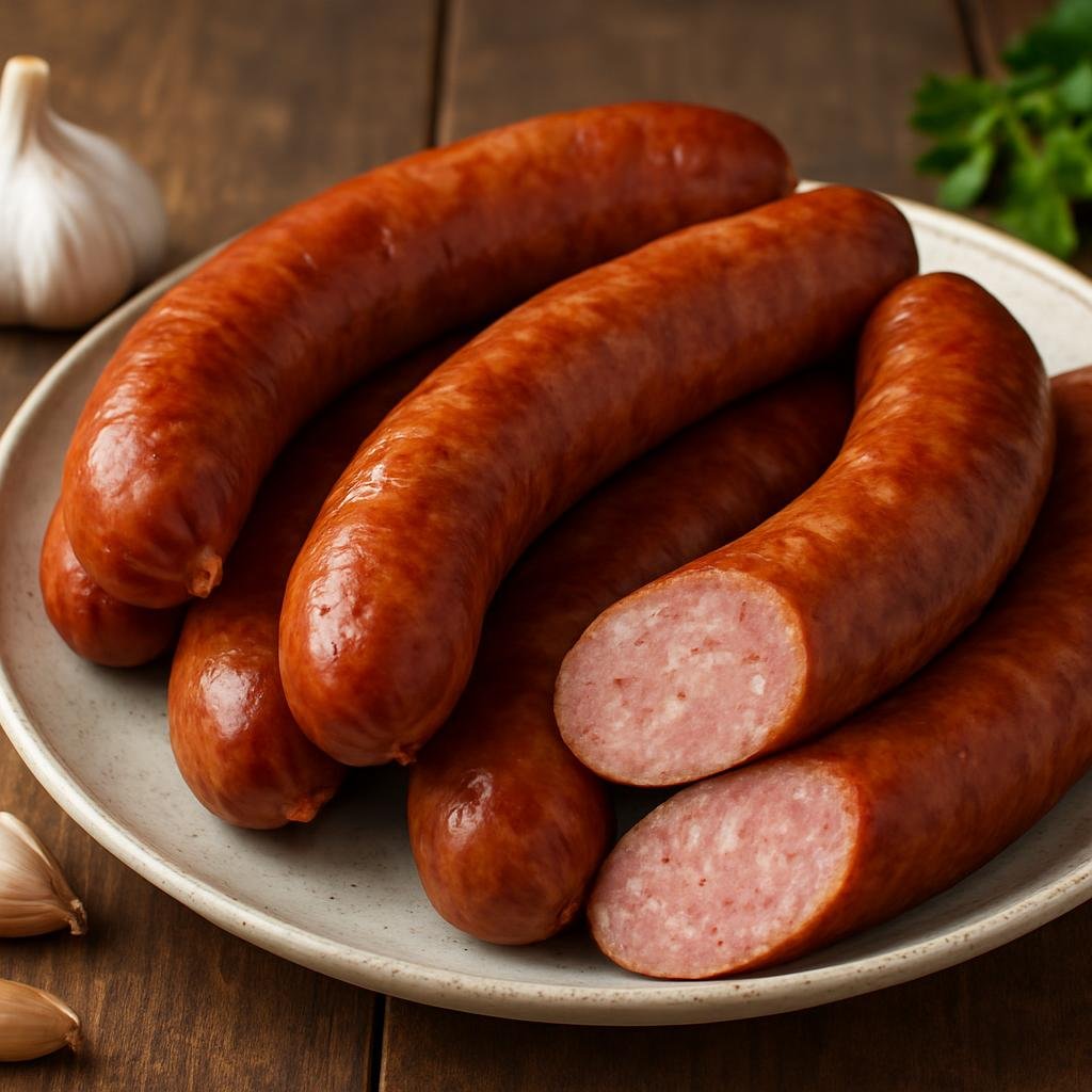 Entree: Ukraine – Western Ukraine – Ковбаса ➤ Kovbasa (Traditional Ukrainian smoked or fresh pork sausage seasoned with garlic and spices) recipe