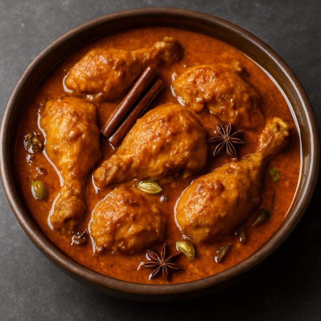 Entree: Afghanistan – Pashtun Eastern Afghanistan – مرغ افغانی ➤ Murgh-e Afghani (A spiced Afghan chicken curry braised with yogurt and aromatic whole spices) recipe