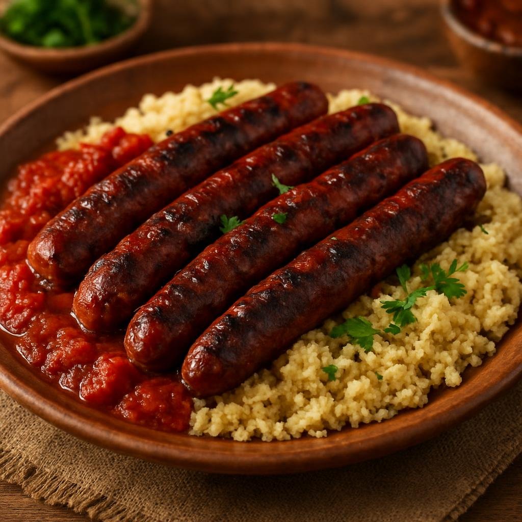 Entree: Algeria – Sahara Algeria – مرقاز ➤ Marqāz (A spicy North African lamb sausage seasoned with cumin, coriander, chili, and garlic) recipe
