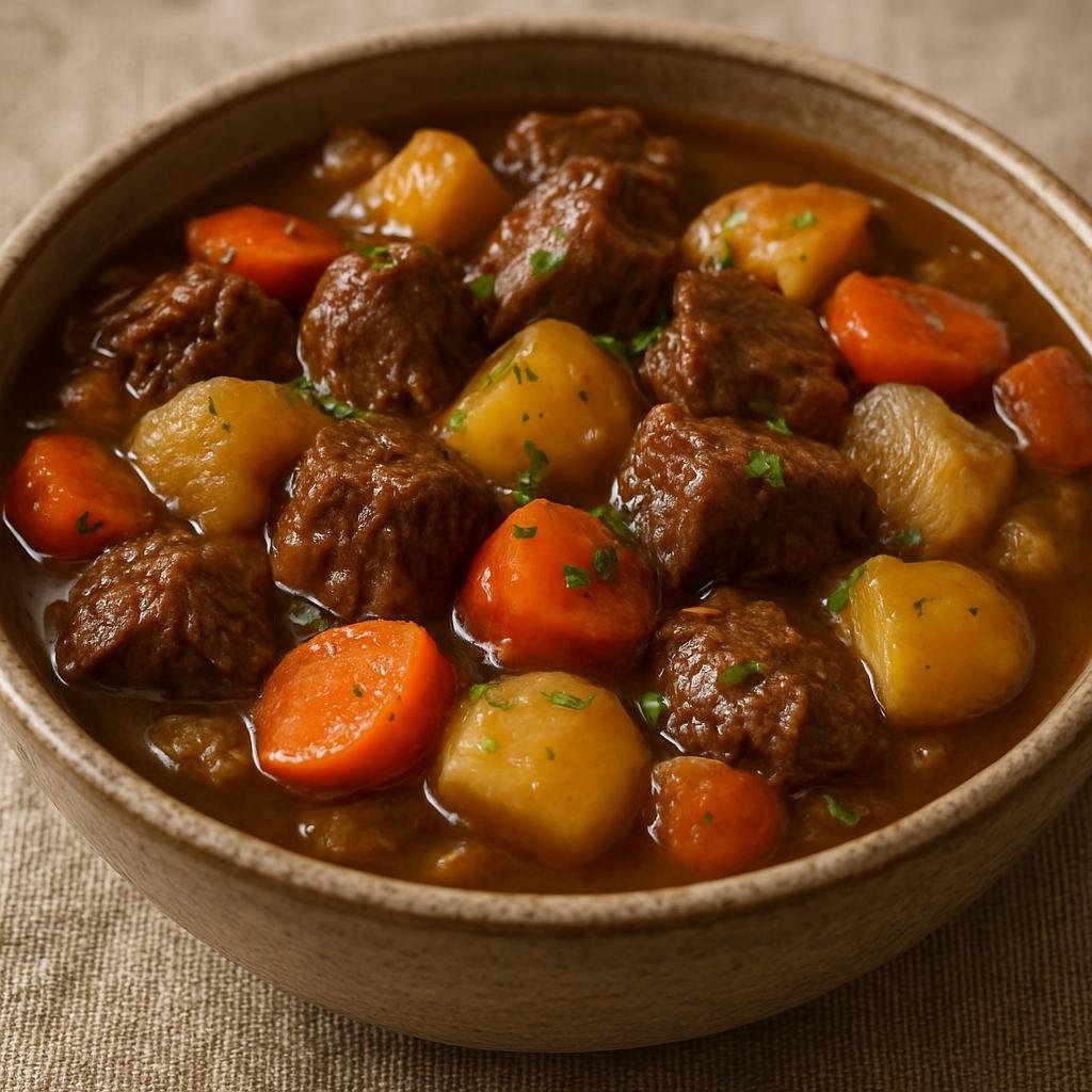 Entree: United Kingdom – England - North – Scouse (Hearty slow-cooked beef and root vegetable stew from Liverpool) recipe
