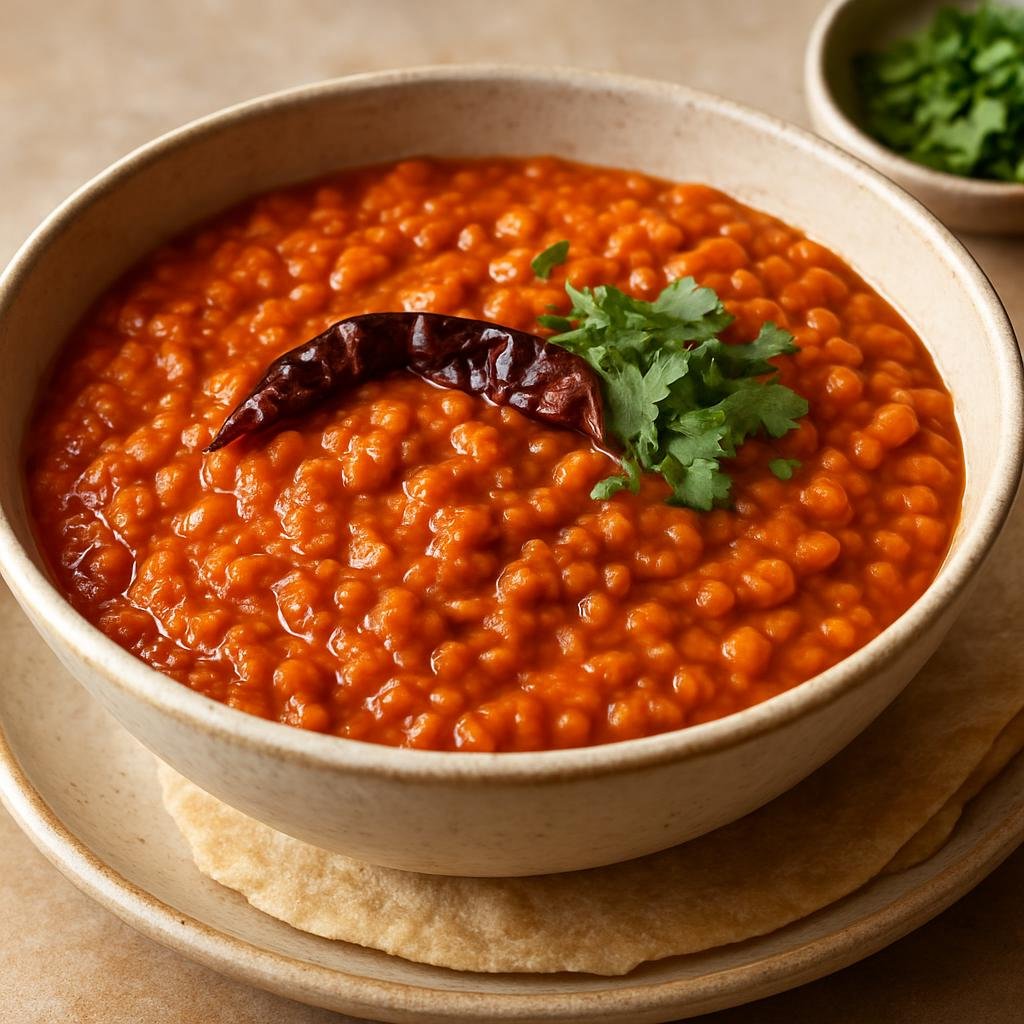 Entree: Ethiopia – Gurage – ምስር ወጥ ➤ Misir Wot (Spiced Ethiopian red lentil stew) recipe