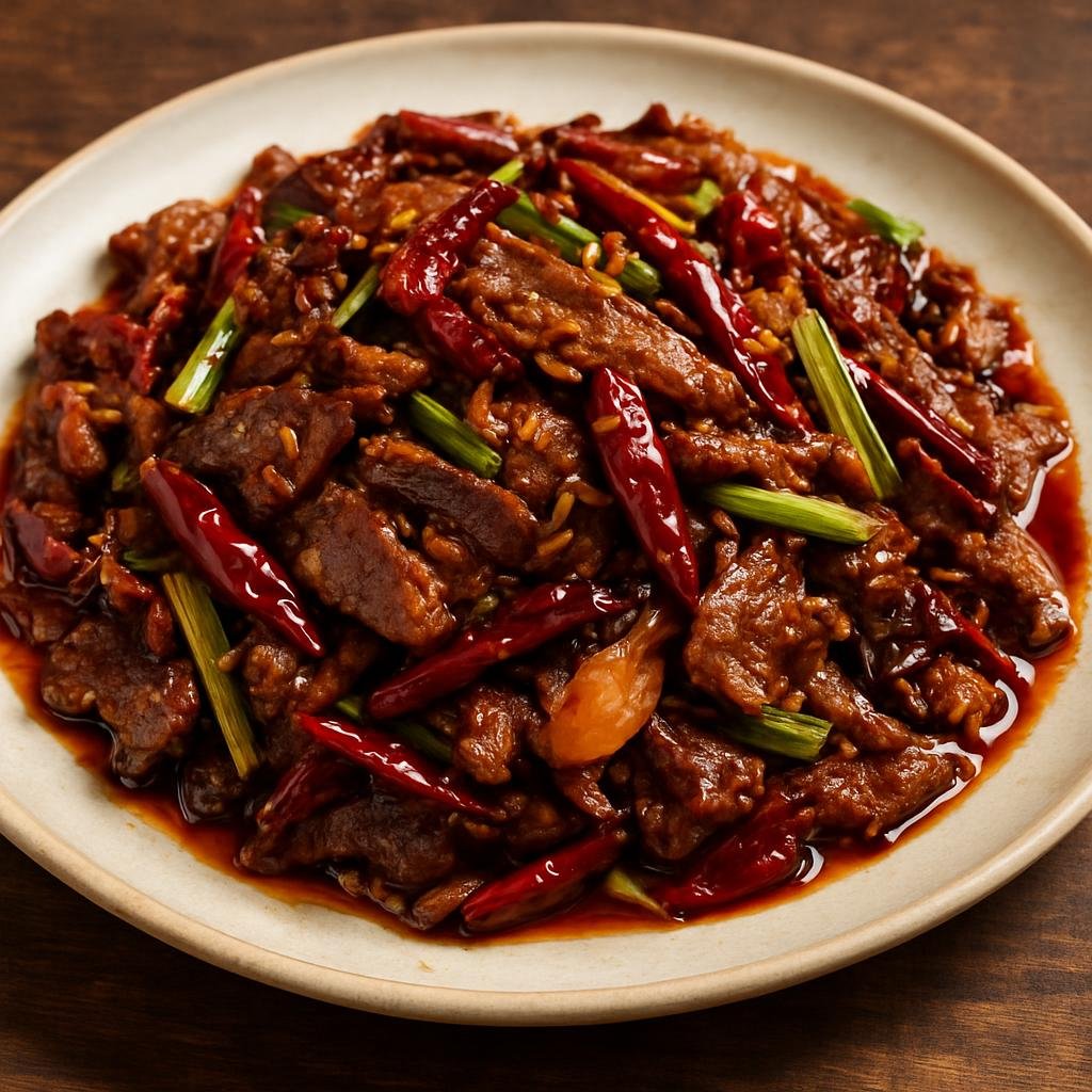 Entree: China – Gansu – 天水炒羊肉 ➤ Tiānshuǐ chǎo yángròu (Quick wok-fried slices of lamb with cumin, dried chilies, and aromatics in the Tianshui style) recipe