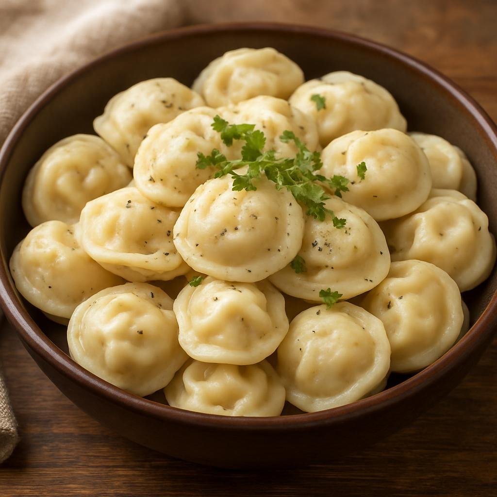 Entree: Russia – Eastern Siberia – Сибирские пельмени ➤ Sibirskie pelmeni (Hearty meat-filled boiled dumplings traditional to Siberia) recipe