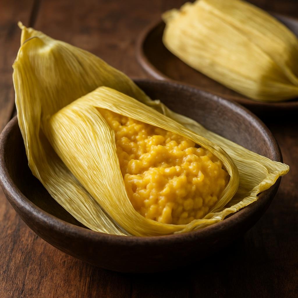 Entree: Argentina – Northwest Argentina – Humita en Chala (Steamed corn and cheese mixture wrapped in corn husks) recipe
