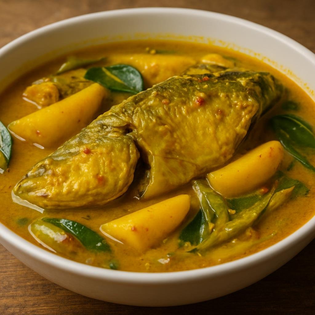 Entree: Malaysia – Sabah – Pinasakan (Sour turmeric fish stew with wild mango and local aromatics) recipe