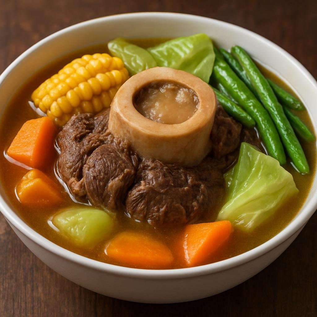 Entree: Philippines – Tagalog / Manila – Bulalo (Beef shank and bone-marrow broth simmered with vegetables) recipe